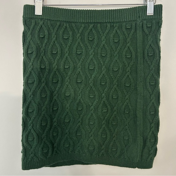 NWT Tularosa Forest Green Sweater Knit Mini Skirt - Picture 2 of 5